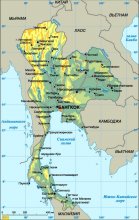 Тайланд на карте мира 