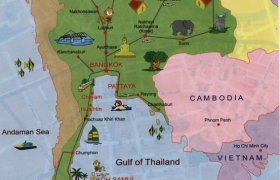 Подробная Карта Тайланда
